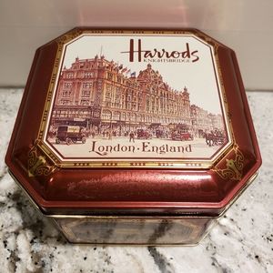 Harrods of England tin.